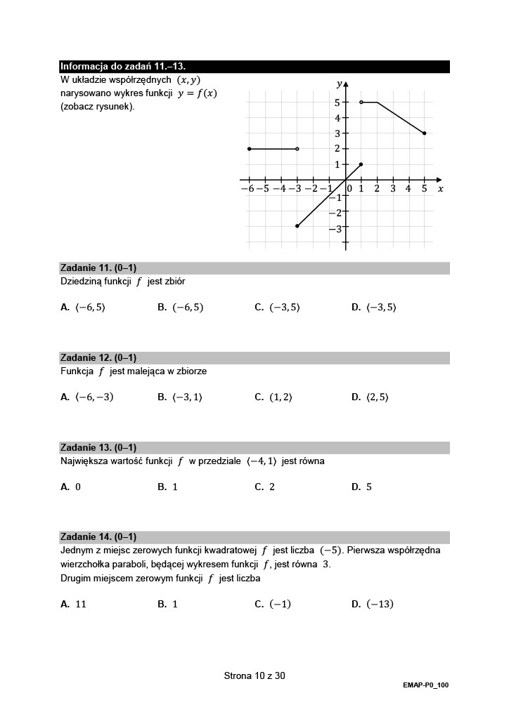 Matura Z Matematyki Zobacz Jakie By Y Zadania