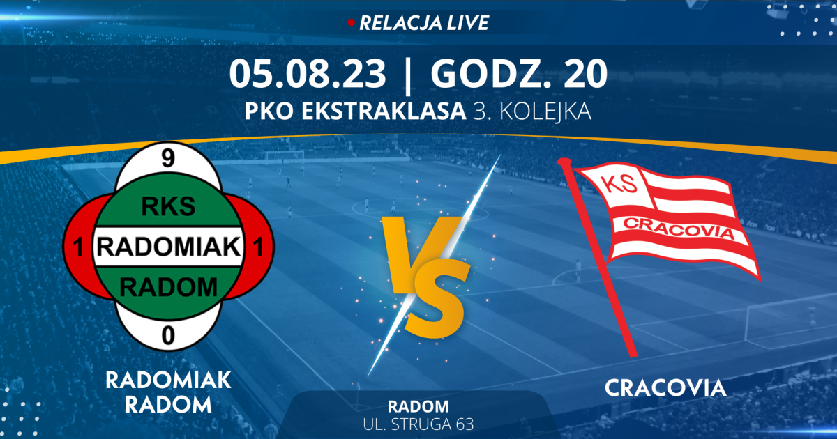 Radomiak Radom Cracovia Relacja LIVE