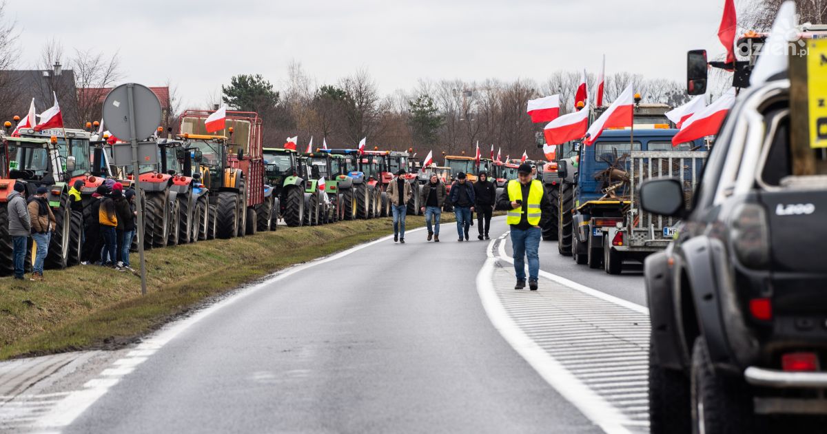 Protest Rolnik W B D Utrudnienia W Ruchu Mapa