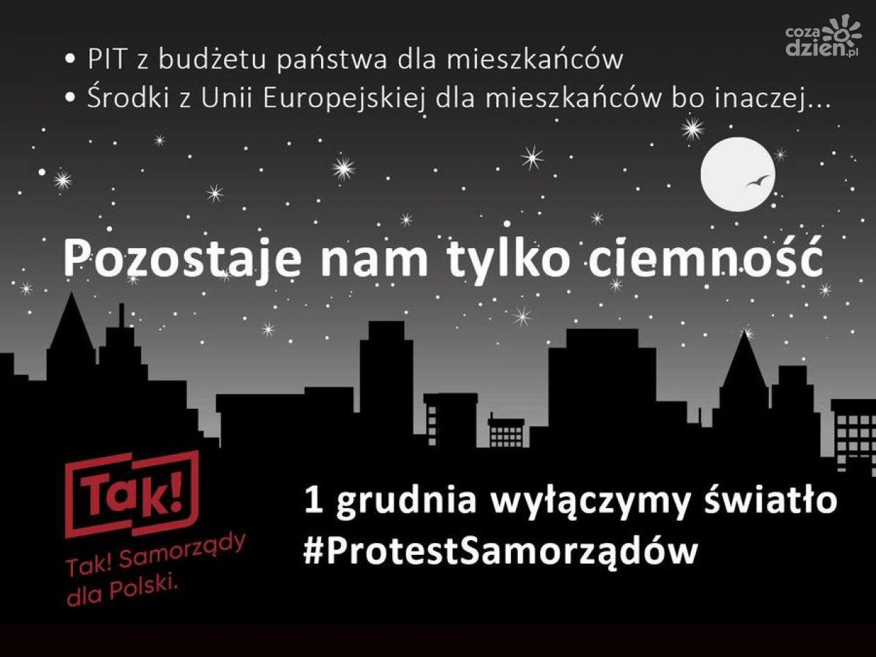 Protest samorządów. W miastach zgasną światła