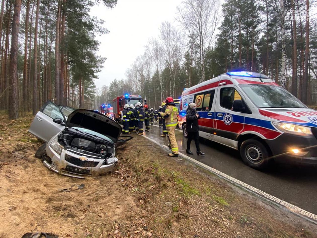 Wypadek w Małomierzycach. Jest poszkodowany