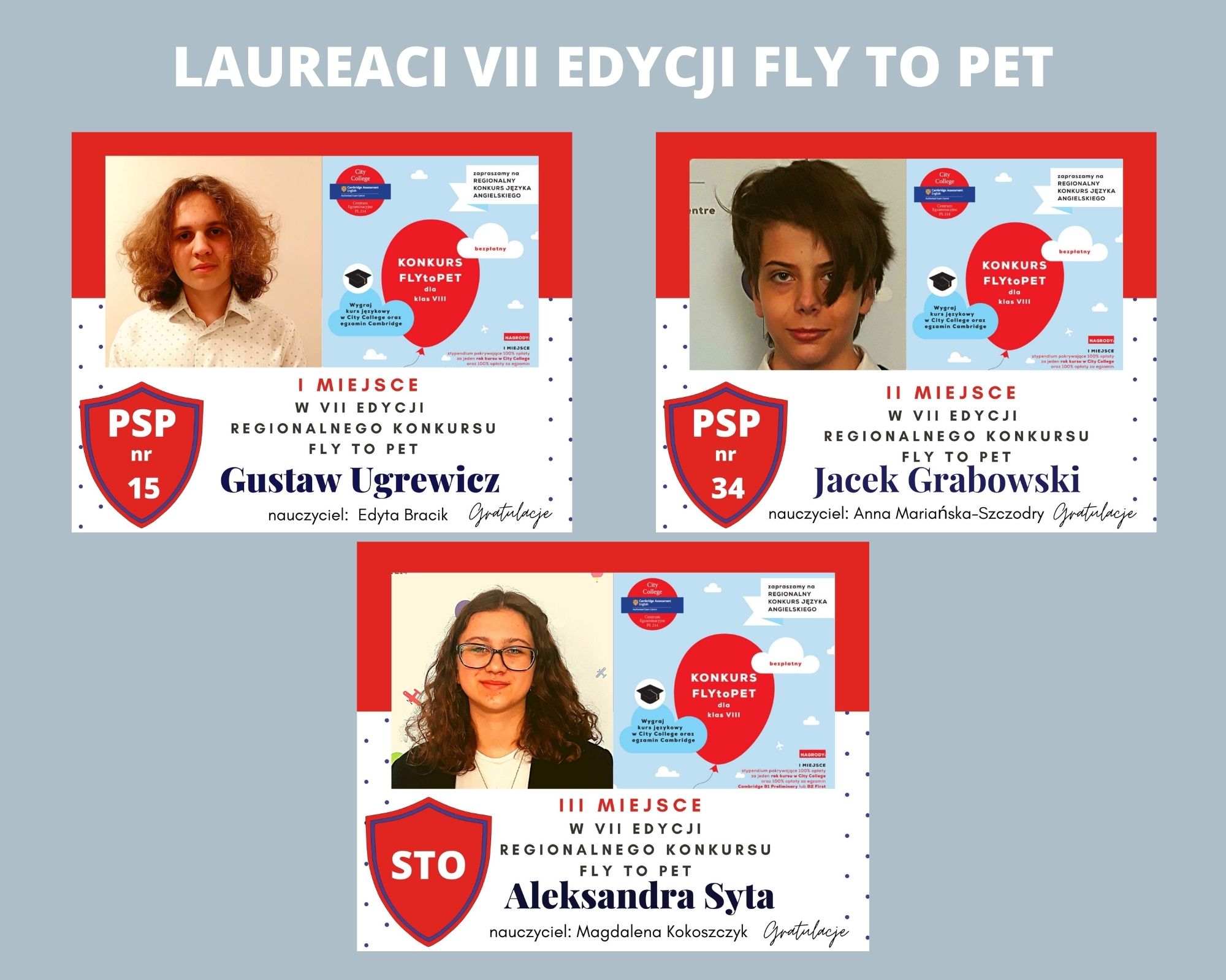 Laureaci Fly to PET