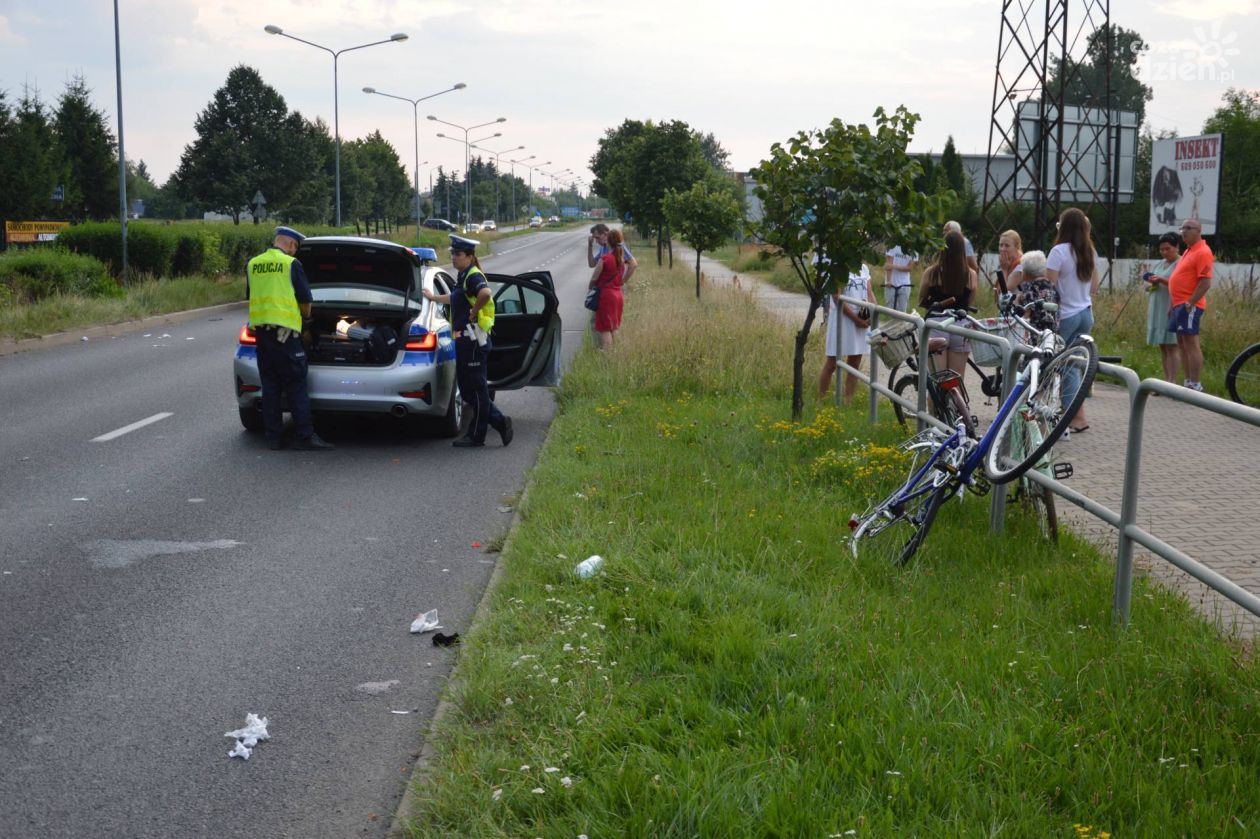 Dwie młode rowerzystki potrącone przy ul. Maratońskiej