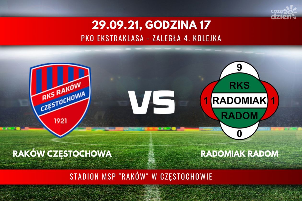 Raków Częstochowa - Radomiak Radom (relacja LIVE)