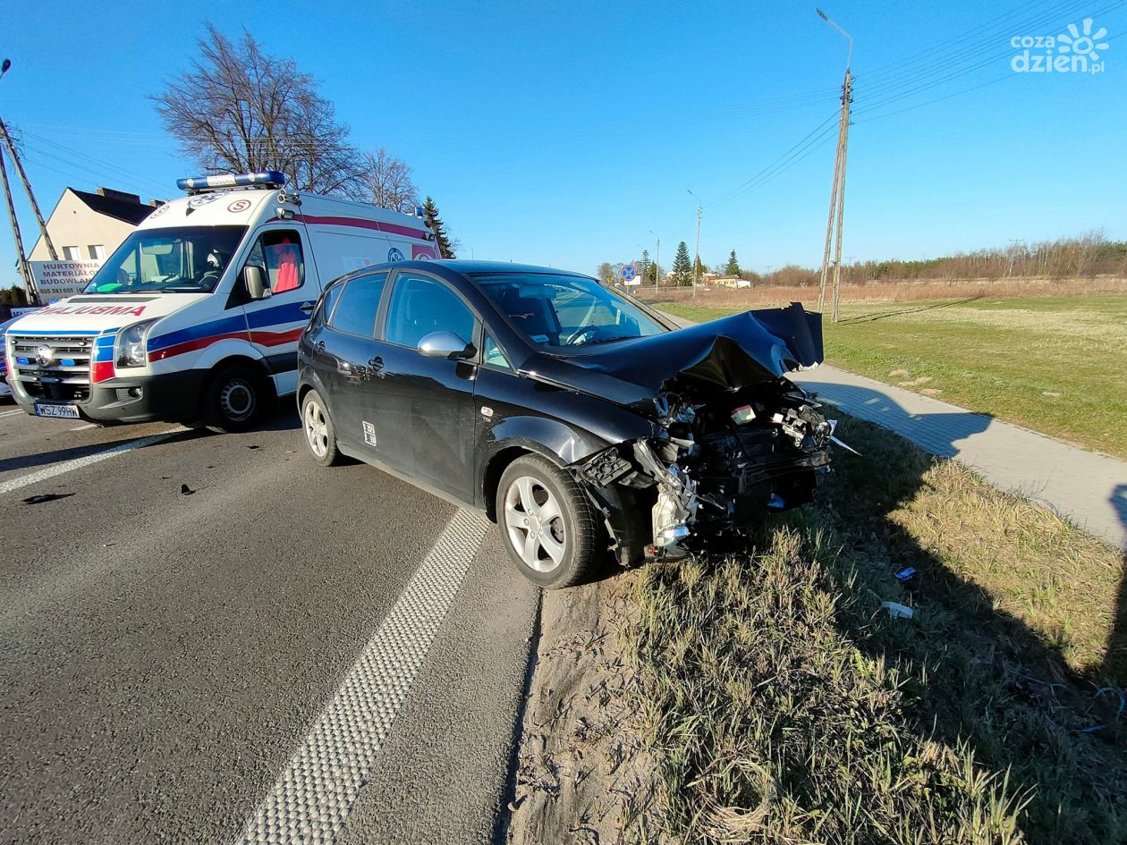 Wypadek w Orońsku. Kobieta w szpitalu