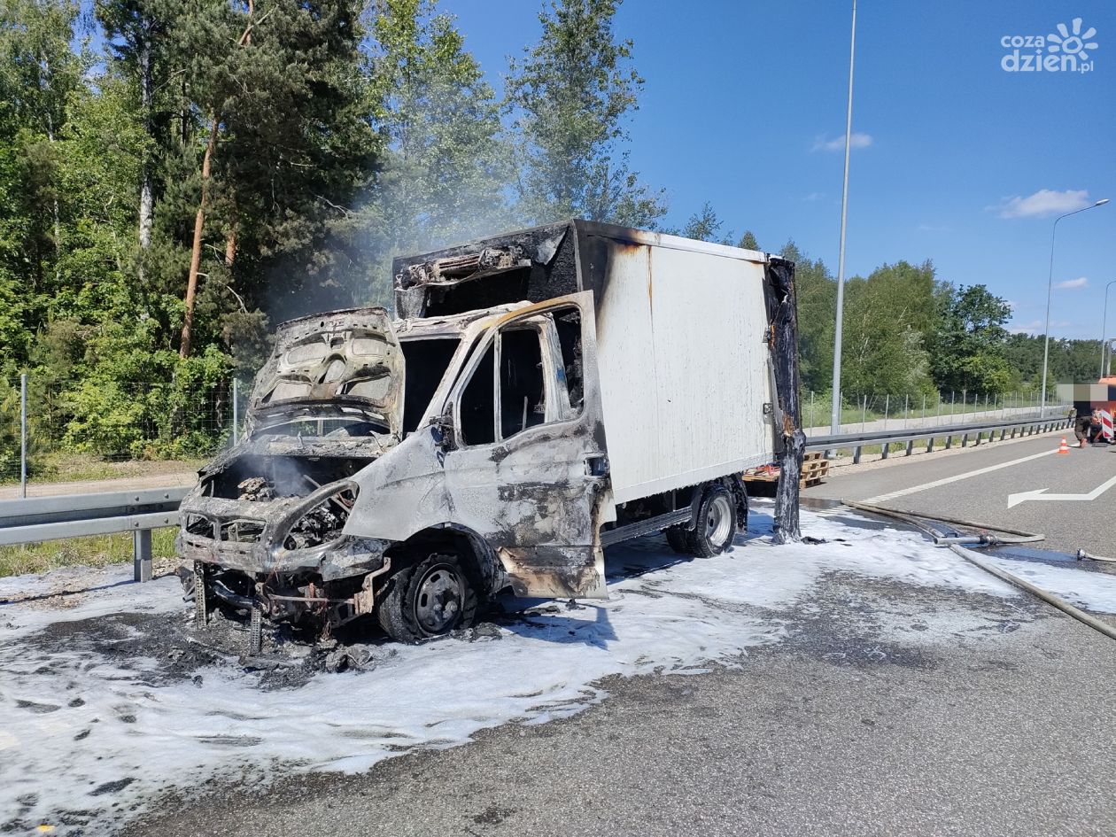 Sześć zastępów gasiło busa