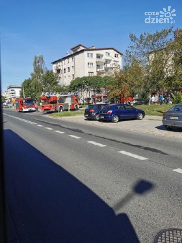 Pożar w bloku przy ul. Paderewskiego