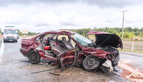 Wypadek w Modrzejowicach. Sprawca był pijany