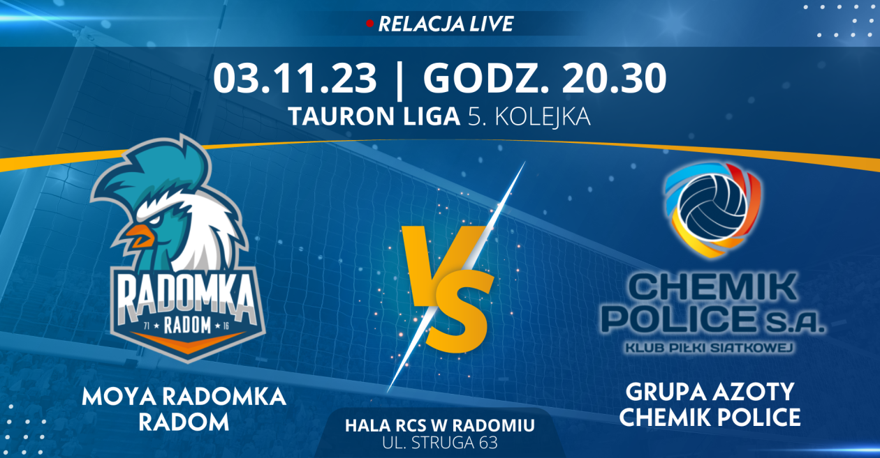 Moya Radomka Radom - Chemik Police (relacja LIVE)