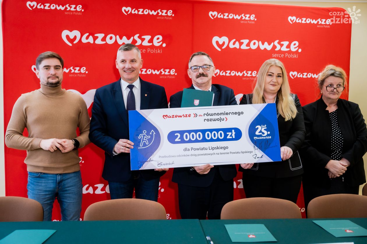 2 mln zł dla powiatu lipskiego