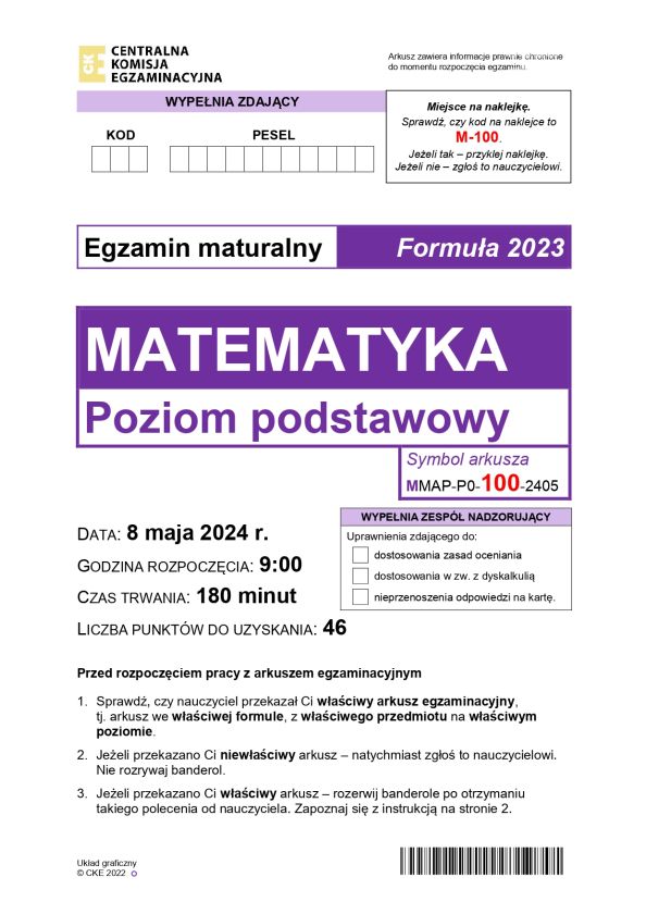 Matura z matematyki. Zobaczcie zadania [ARKUSZ]