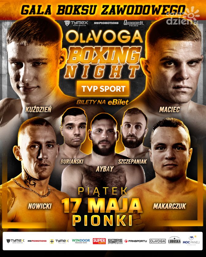 Olavoga Boxing Night w piątek w Pionkach