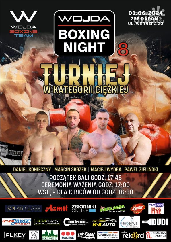 Wojda Boxing Night 8 - OGLĄDAJ TRANSMISJĘ