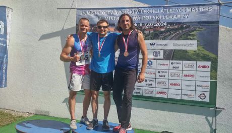 Trzy medale radomskich lekkoatletów-mastersów podczas mistrzostw Polski