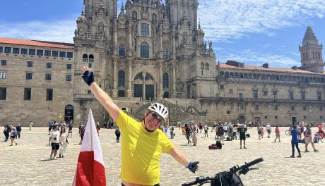 Robert Saracen dojechał na rowerze do Santiago de Compostela