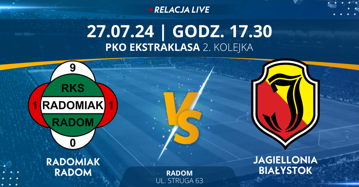 Radomiak Radom - Jagiellonia Białystok (relacja LIVE) 