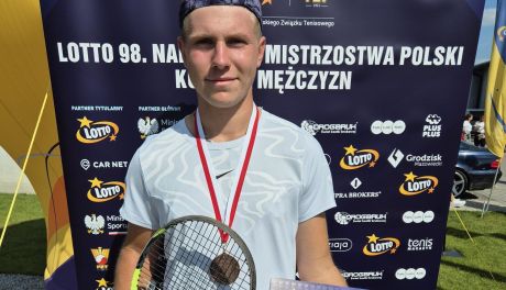 Radomski tenisista Hubert Plenkiewicz został brązowym medalistą mistrzostw Polski w deblu!
