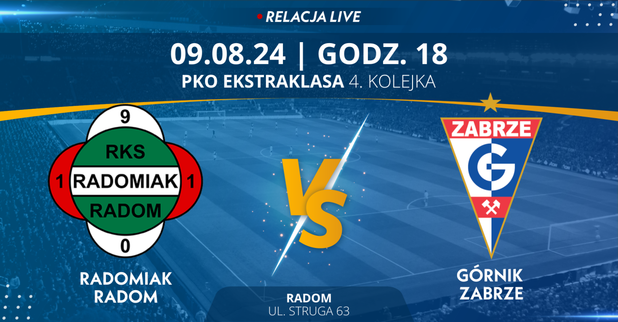 Radomiak Radom - Górnik Zabrze (relacja LIVE)