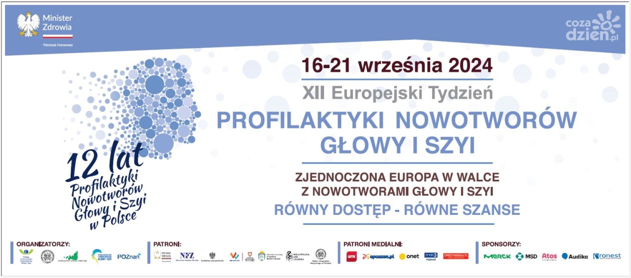 Europejski Tydzień Profilaktyki Nowotworów Głowy i Szyi pod hasłem: „Równy dostęp – równe szanse”