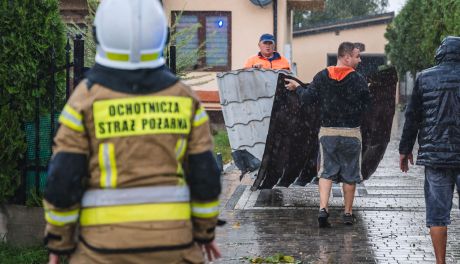 Skutki nawałnicy w gminie Jedlińsk