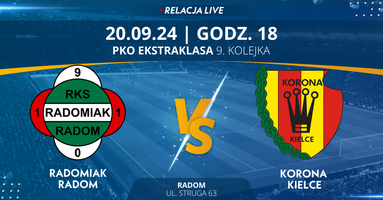 Radomiak Radom - Korona Kielce (relacja LIVE)