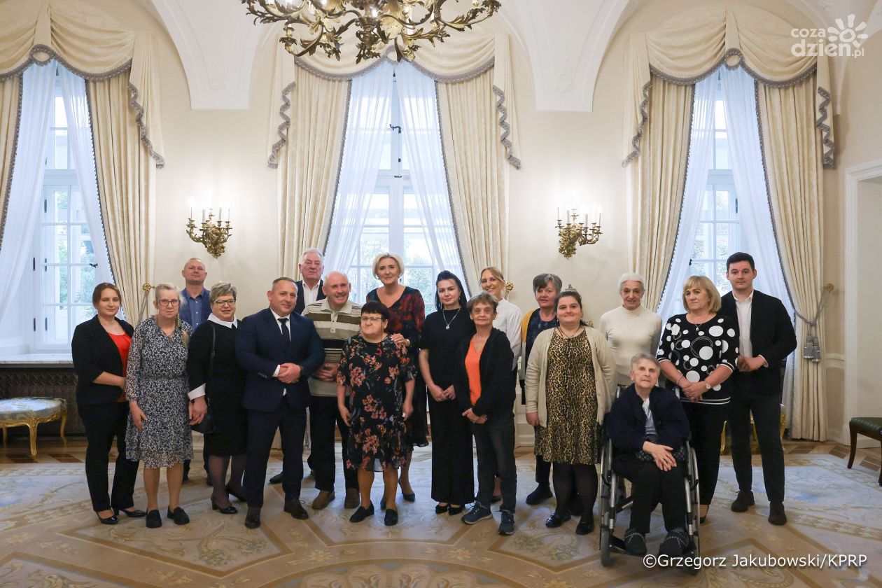 Podopieczni jednostek z Krzyżanowic z wizytą u Pierwszej Damy RP