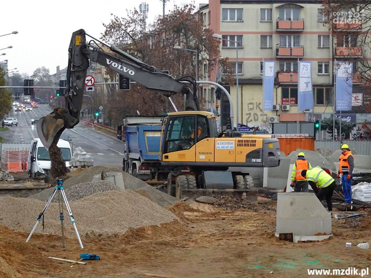 Informacje. Trwa budowa wiaduktu w ciągu ul. Żeromskiego