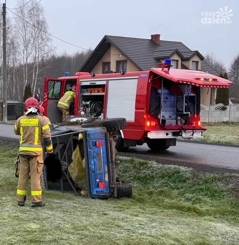 2 promile i zakaz prowadzenia. Pirat drogowy podróż skończył w rowie
