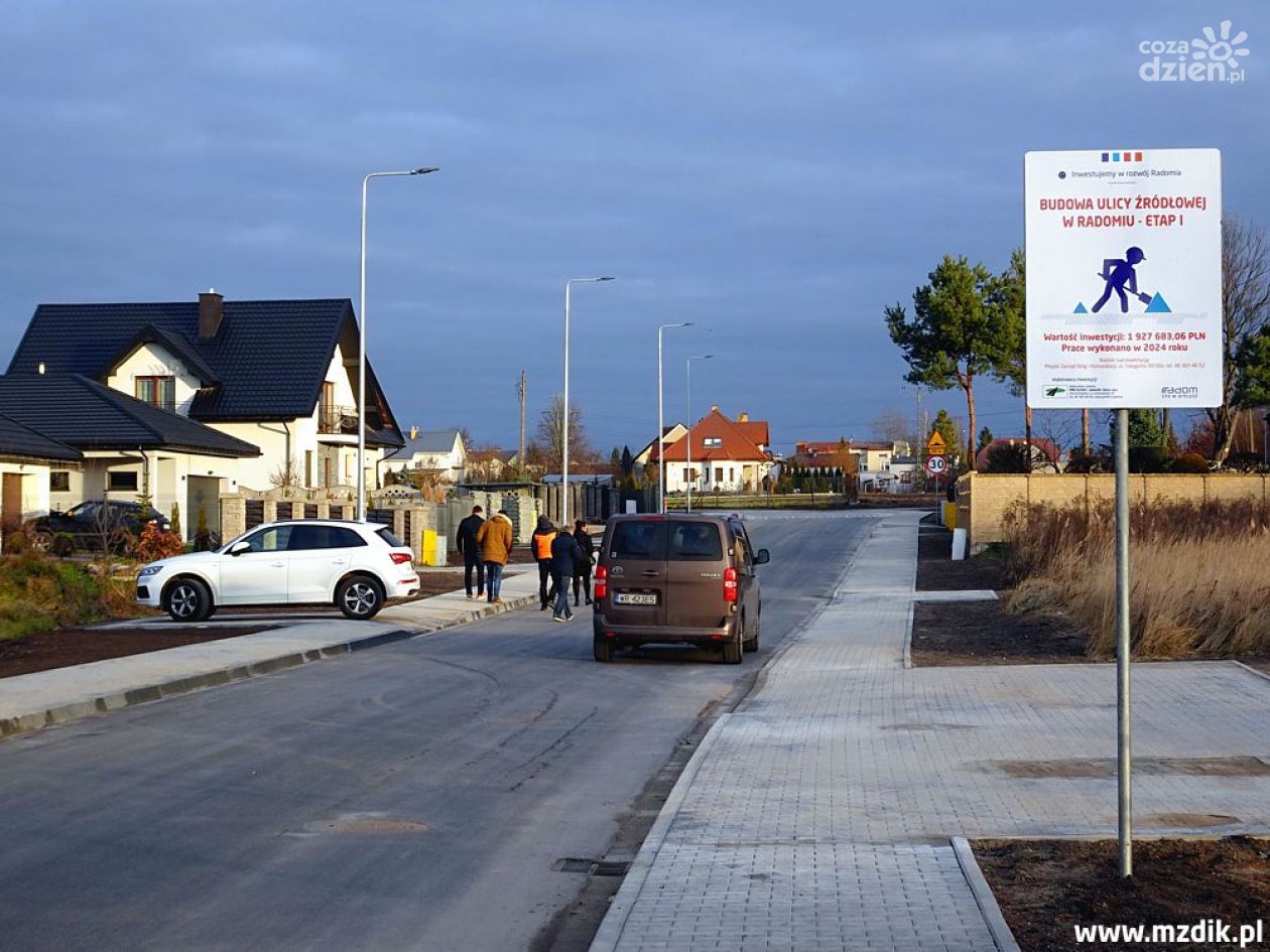 Kolejny odcinek ul. Źródłowej z nową nawierzchnią