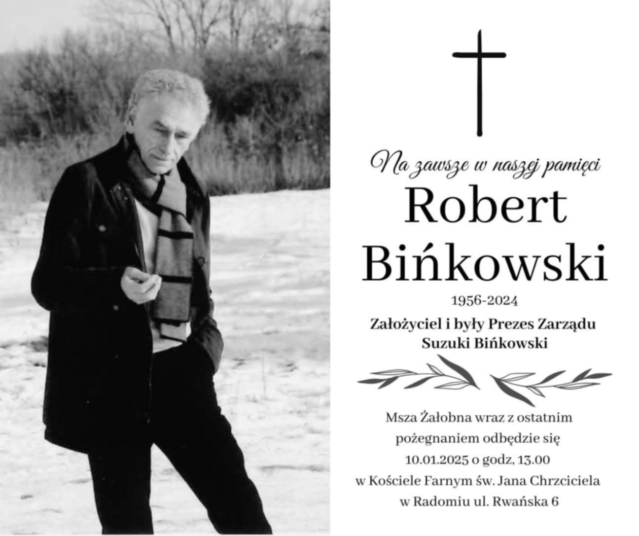 Nie żyje Robert Bińkowski