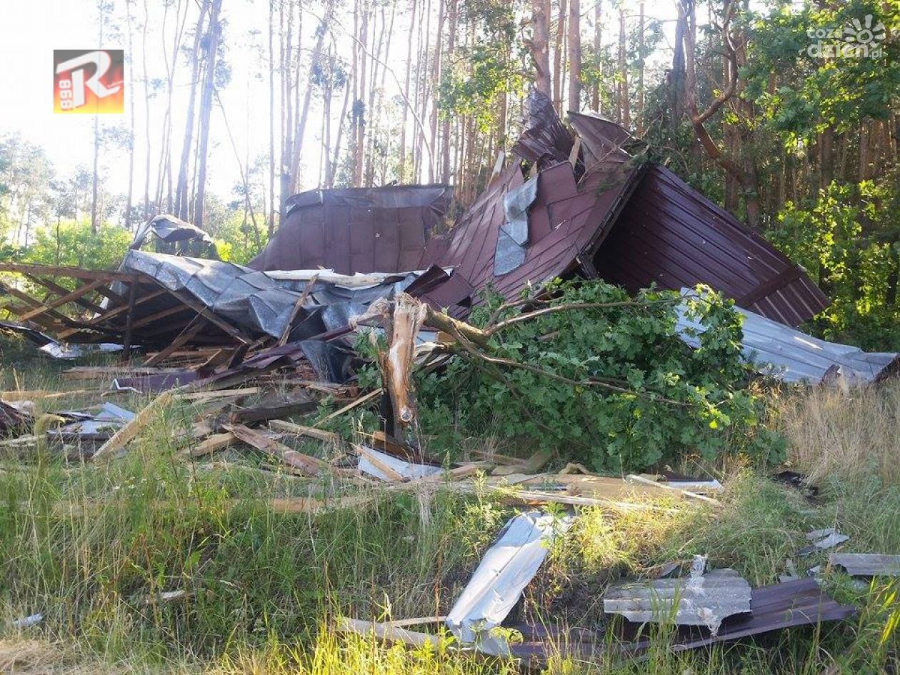 Skutki wichury nad Radomiem