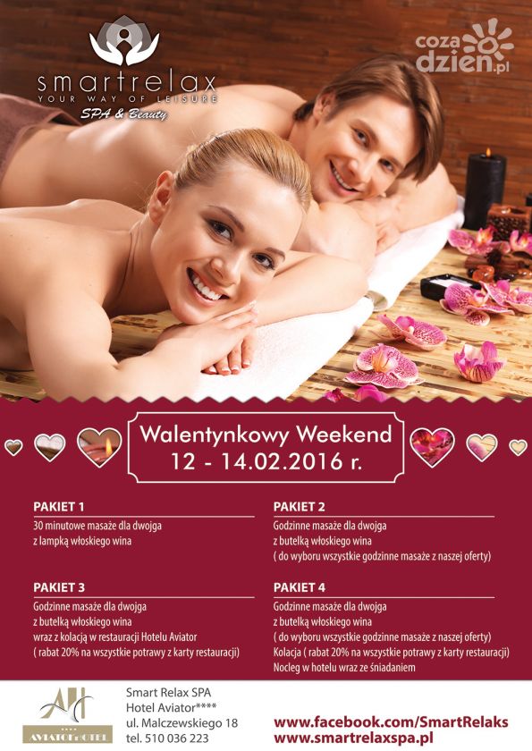 Smart Relax Spa zaprasza na walentynki